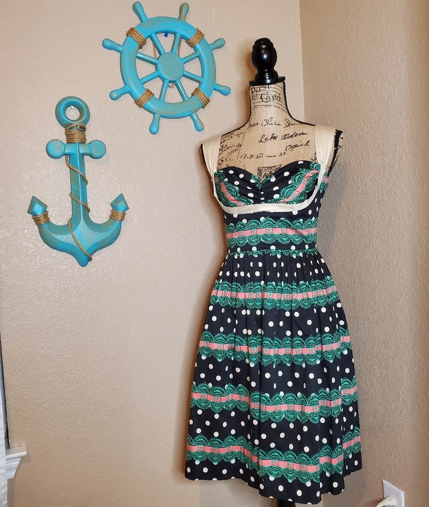 Betsey Johnson rare 50's style dress rockabilly